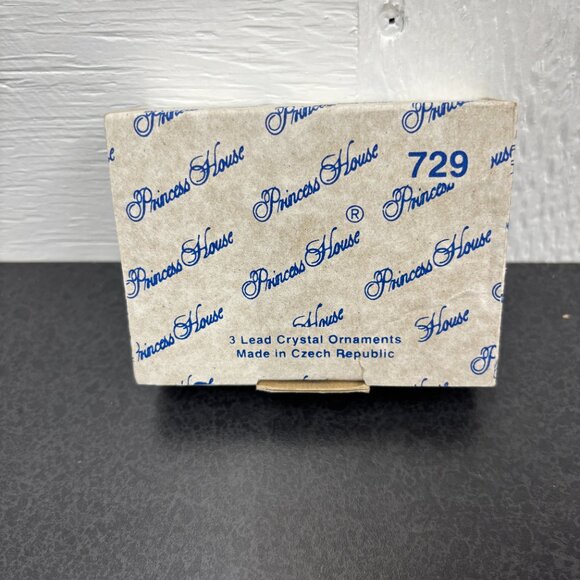 Princess House Lead Crystal Wreath, Christmas Tree & Candle Stick Set Of 3 #729 - Picture 5 of 11